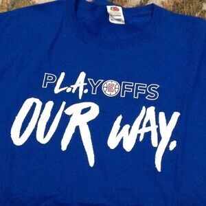E611 LA Clippers t-shirt Sz. XL Royal